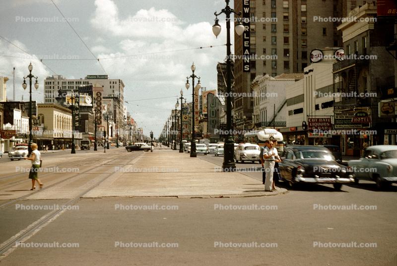 Trolley Tracks, Canal Street, 1950s