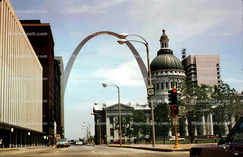 The Arch, Dome, Saint Louis Historical Old Courthouse, 1968, 1960s