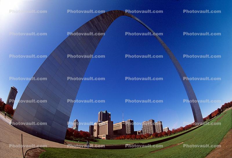 The Gateway Arch, Cityscape, Skyline, Buildings, Skyscraper, Downtown, Outdoors, Outside, Exterior