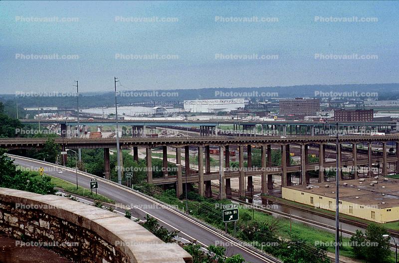 Highway, bridge, road, Downtown, Outdoors, Outside, Exterior