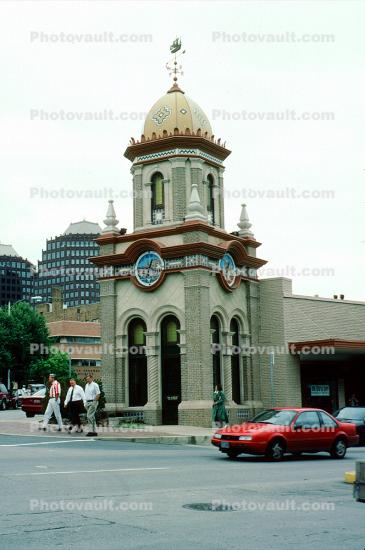 The Plaza Clocktower, Clock Tower, Car, Building, dome, landmark