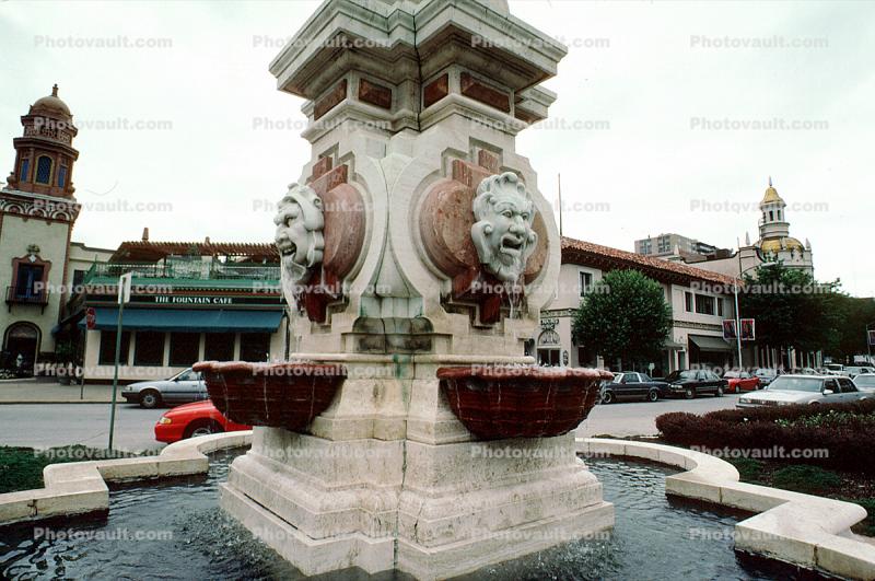 Seville Light Fountain, Water, Statue, Statuary, Sculpture, Aquatics