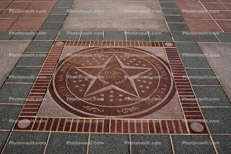 State Capitol, Star, Route 66 marker