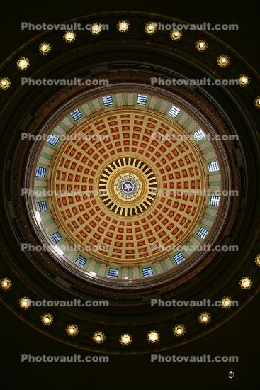 Looking-up, Rotunda, State Capitol building, Round, Circular, Circle