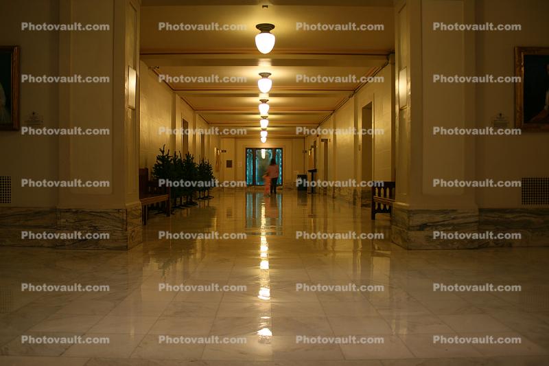 hall, hallway, lights, shiny, State Capitol building