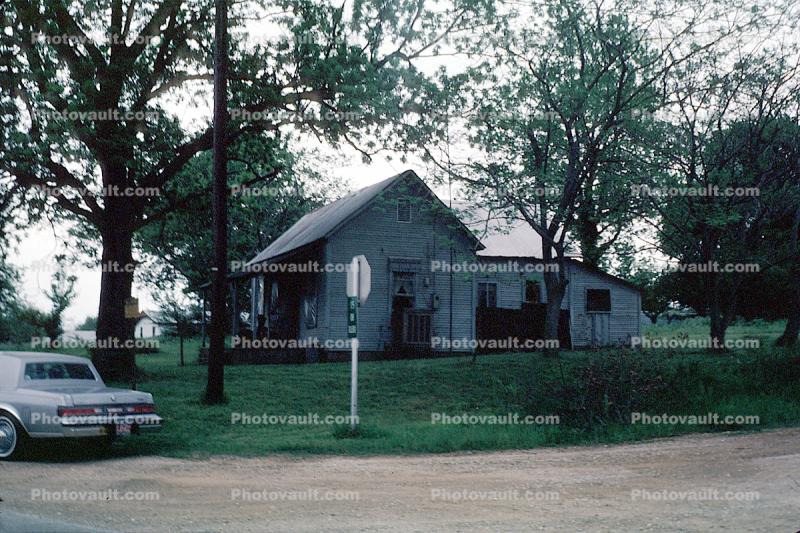 home, house, lawn, tree, summer, summertime, Birthplace, Coalgate 1983, 1980s