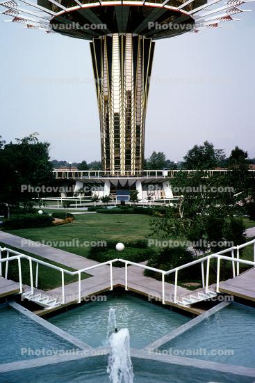 Water Fountain, aquatics, Prayer Tower, June 1972, 1970s