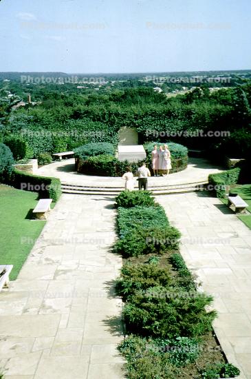 garden, Will Rogers Memorial, museum, Claremore, July 1964, 1960s