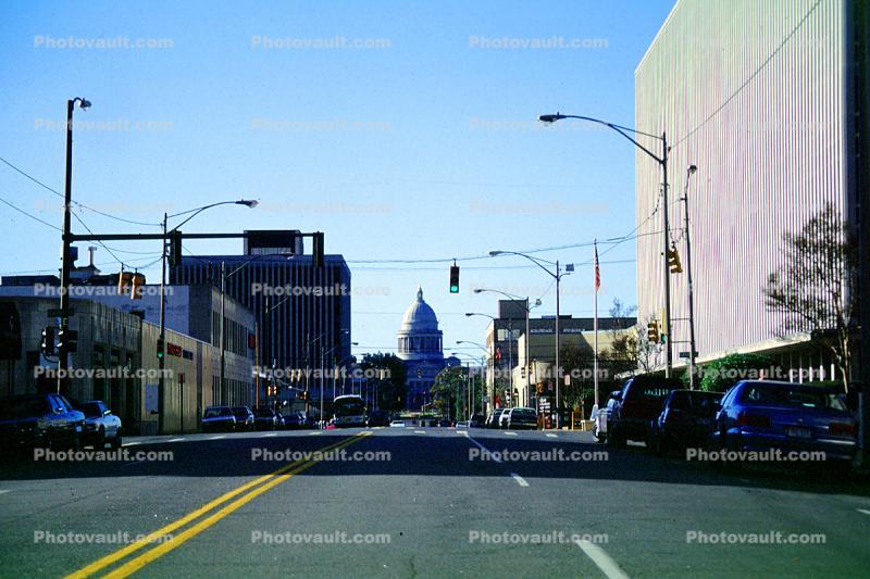 State Capitol, buildings, road, Little Rock