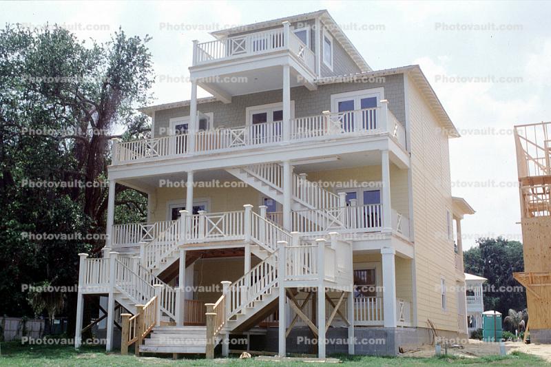 Stairs, Staircase, Balcony, Home, House, Mansion, single family dwelling unit, building