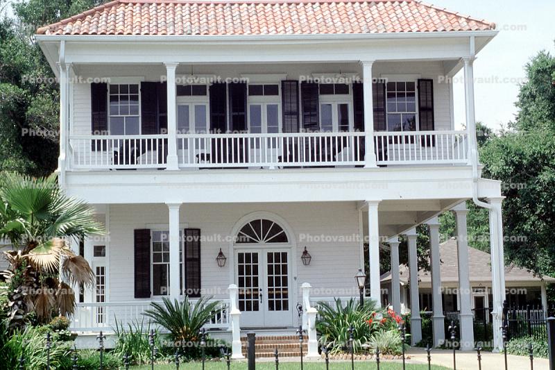 Balcony, door, Home, House, Mansion, single family dwelling unit, building, Long Beach, Mississippi