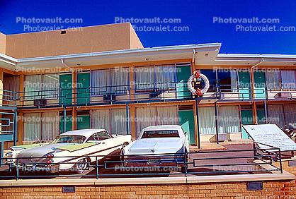 Lorraine Hotel, Landmark, Cars, automobile, vehicles, National Civil Rights Museum, 1960s