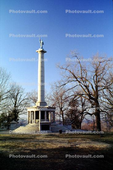New York Peace Memorial, Civil War battlefield, column, landmark, monument, Lookout Mountain, overlooking Chattanooga