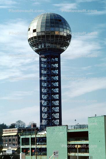 Sunsphere, Gold Globe, Knoxville World's Fair, 1982, Tennessee, The 1982 World's Fair, 1980s