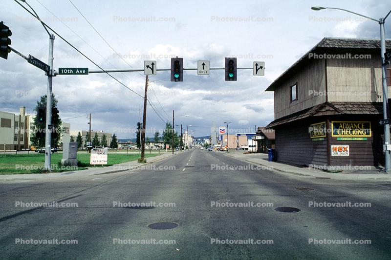 Traffic Signal, 10th Avenue, traffic light, Fairbanks