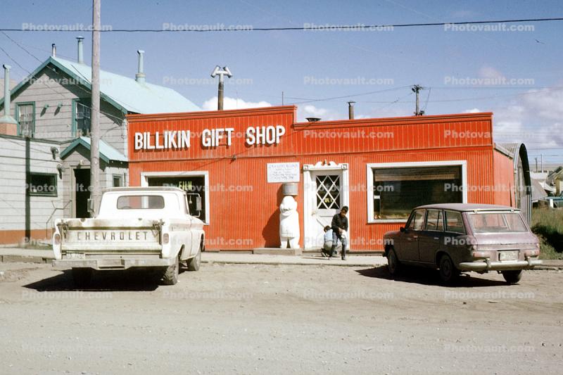 Billikin Gift Shop, Chevrolet Pickup Truck, Chevrolet, Nome, 1960s