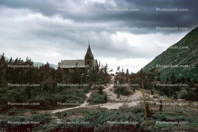 Bennett's Old Log Church. near Skagway,  July 1969