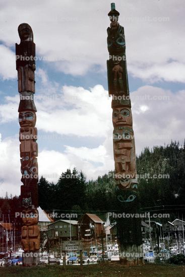 Totem Poles, Shaker Island, Wrangell