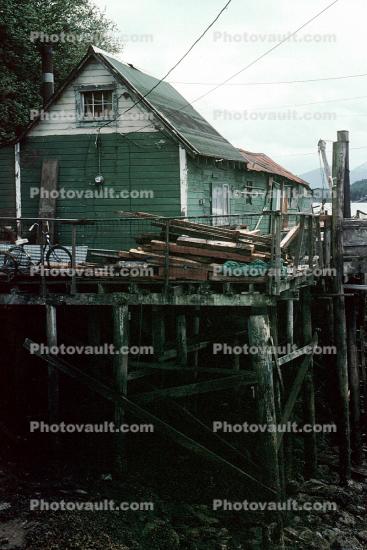 Ketchikan Waterfront, Dock, Building, May 1991