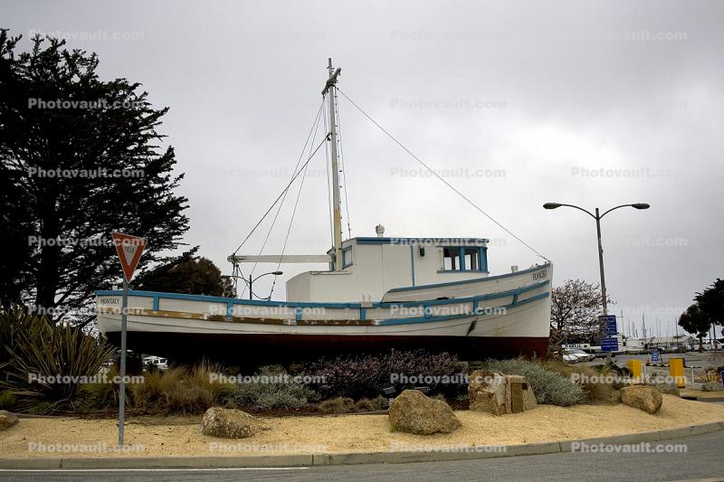 Fishiing Boat Francesca, Mast, Monterey, California