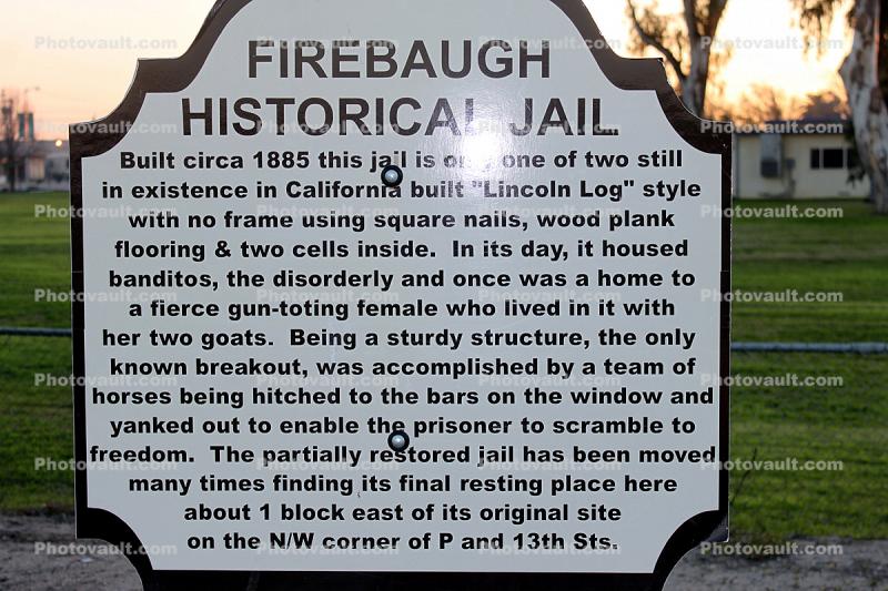 Firebaugh Historical Jail, Firebaugh