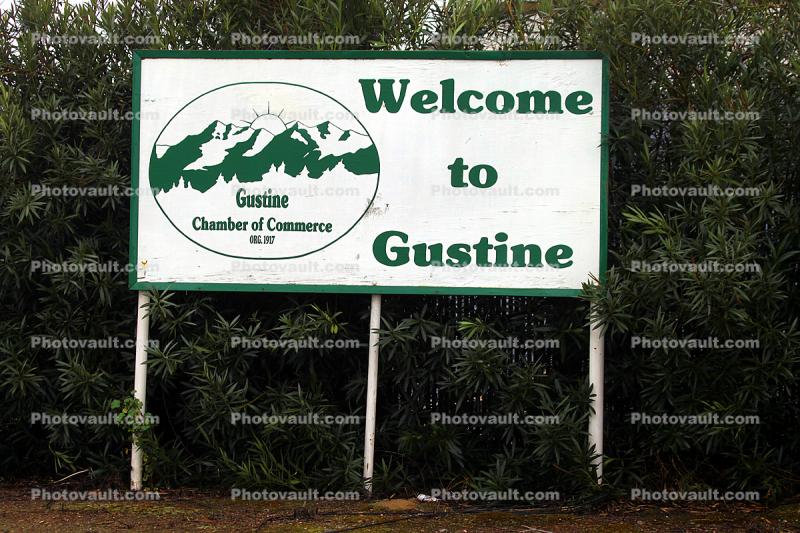 Welcome Sign, Gustine, Merced County