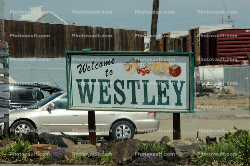 Welcome to Westley, marker, sign