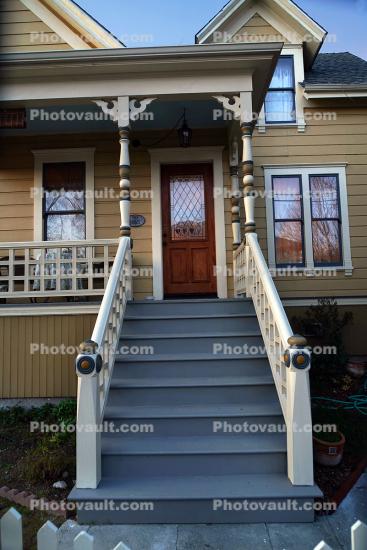 Stairs, Steps, Door, Home, House, building, neighborhood
