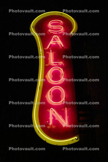 Saloon Neon Sign, Downtown Petaluma