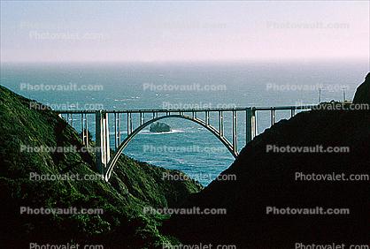 PCH, California, Pacific Coast Highway-1, Big Sur, Bixby Bridge, Concrete arch bridge