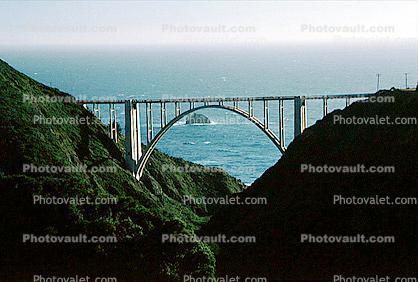 California, Pacific Coast Highway-1, Big Sur, Bixby Bridge, Concrete arch bridge, PCH