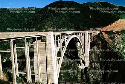 California, Pacific Coast Highway, Big Sur, Bixby Bridge, Concrete arch bridge, PCH