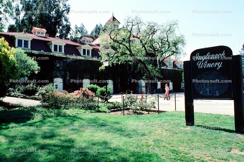 Inglenook Winery, mansion, landmark, 11 April 1987