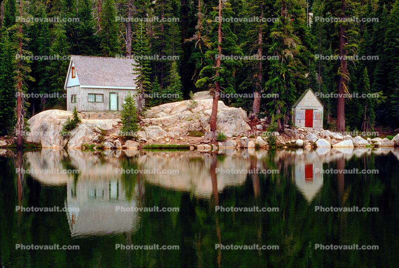 Cottage at a Reflecting Lake, Cottagecore