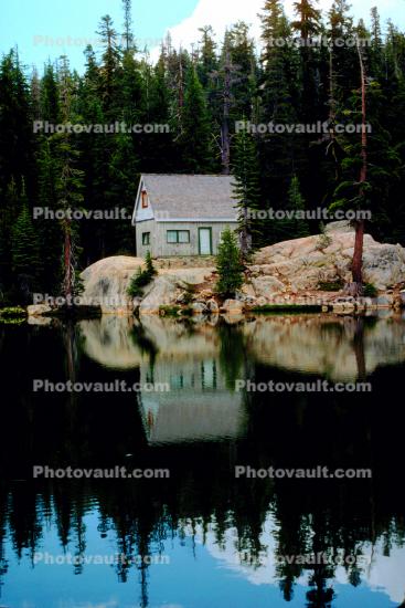 reflection, home, house, building, rural, Bucolic