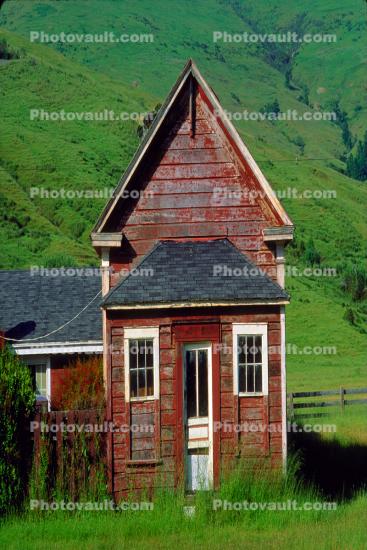 Squished Old Red House, The Lost Coast, Humboldt County