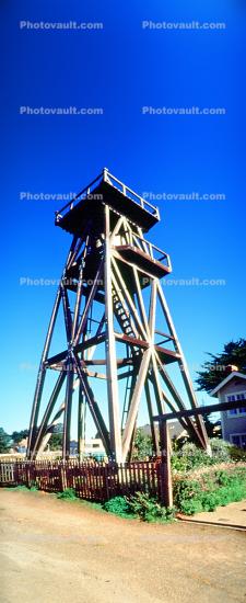 Lookout Tower, Town of Mendocino, Panorama