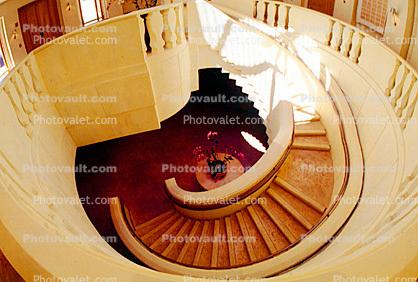 spiral staircase, Napa Valley