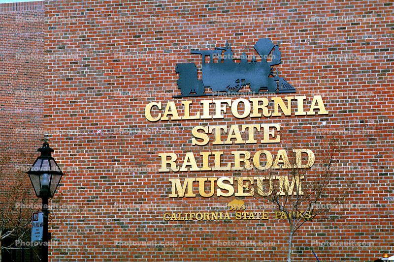 California State Railroad Museum, brick wall, building