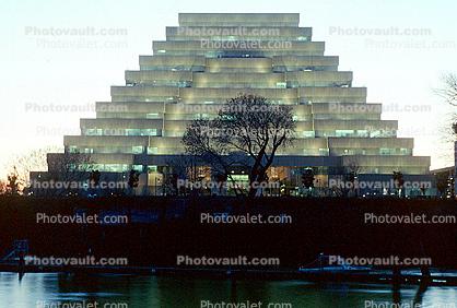 Ziggurat Pyramid evening light, Sacramento River