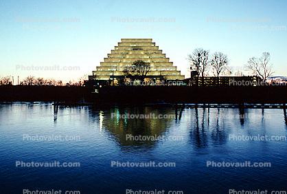 Ziggurat Pyramid, Sacramento River, Evening Sunset