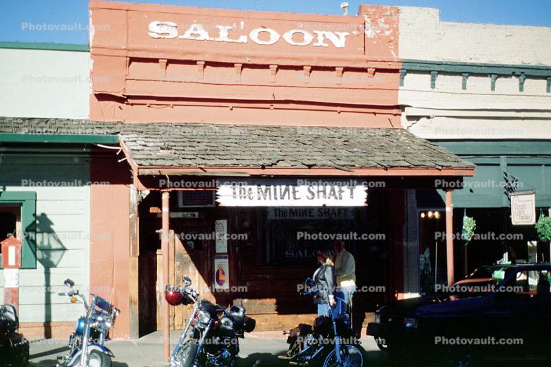 The Mine Shaft Saloon, downtown building, Nevada-City