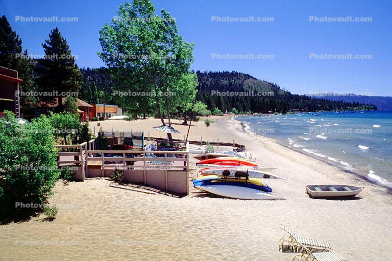Row Boats, Kings Beach, shore, waves, windy, sand, Lake Tahoe