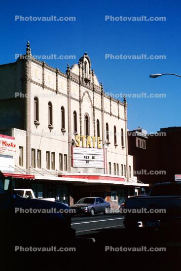 Marquee, State Theatre, building, Marysville, marquee