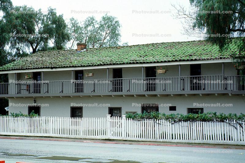 building, balcony, San Juan Bautista