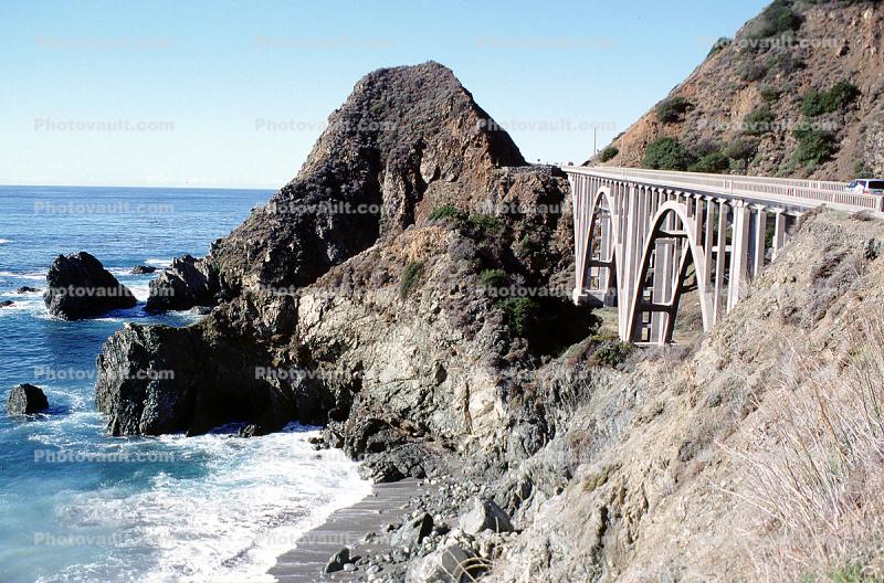 PCH Big Creek Bridge, Big Sur, Pacific Coast Highway-1, Central California Coast, PCH