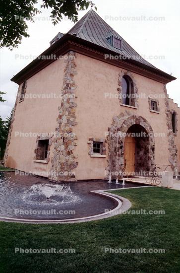 Water Fountain, aquatics, Peju Winery, Napa Valley, Rutherford