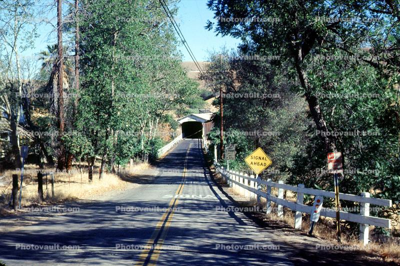 Knights Ferry, Stanislaus River, Stanislaus County, July 1976, 1970s