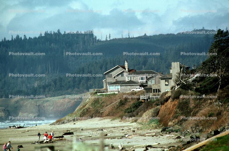Home, House, cliff, Cannon Beach, the north coast Oregon