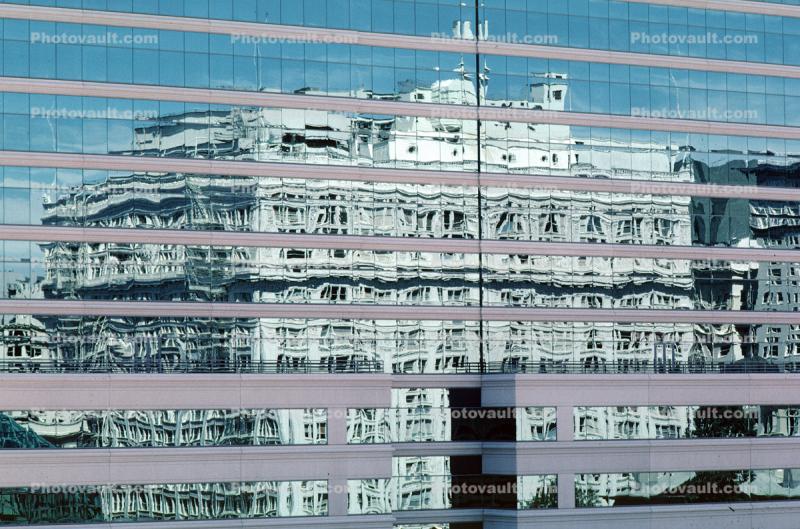 Building reflection in glass